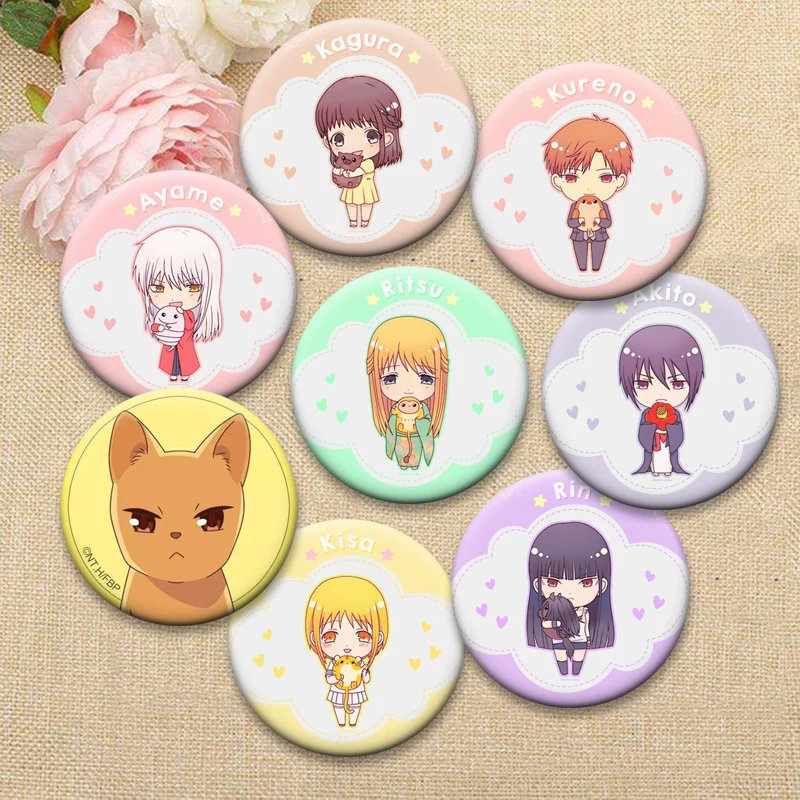 Fruits Basket Anime Pins 32/44/58mm Round Brooches Souma Kyo Honda Tohru Cartoon Badge Backpack Shoes Jewelry Accessories Gifts
Fruits Basket Anime Pins 32/44/58mm Round Brooches Souma Kyo Honda Tohru Cartoon Badge Backpack Shoes Jewelry Accessories Gifts