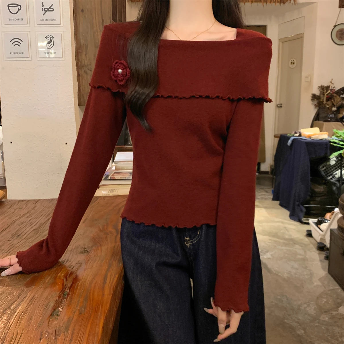Autumn Korean Solid Color Slim Women Pullover Simple Basic Casual Loose Woman Pullover Apricot Oat Gray Red Knitted Top Female
Autumn Korean Solid Color Slim Women Pullover Simple Basic Casual Loose Woman Pullover Apricot Oat Gray Red Knitted Top Female