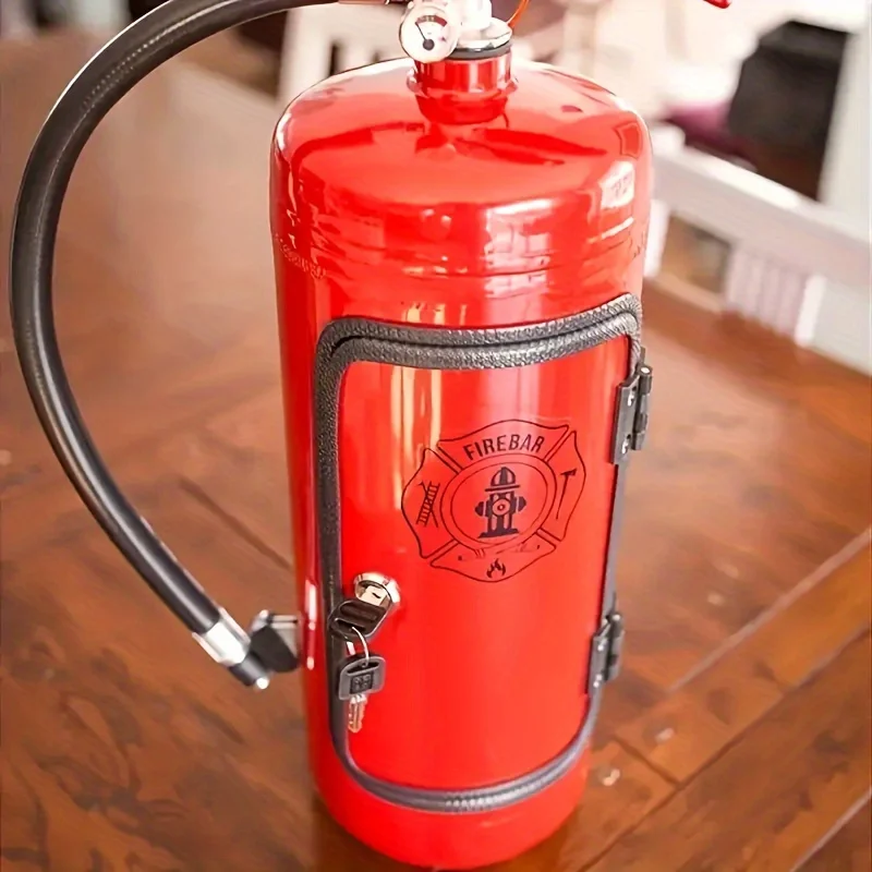 Unique Fire Extinguisher Shaped Metal Bottle Holder – 40.01 cm, Red with Black Accents, Includes Glassware Storage
Unique Fire Extinguisher Shaped Metal Bottle Holder – 40.01 cm, Red with Black Accents, Includes Glassware Storage