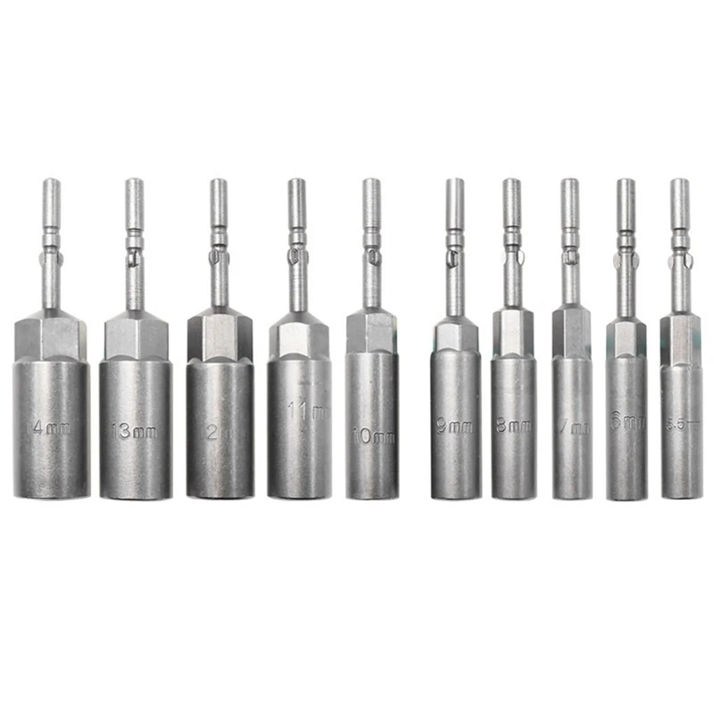 10 Pieces Of Electric Screwdriver Hexagon Socket Head Hexagon Stud Quick Wrench Screwdriver Socket Joint Diameter 6Mm Durable
10 Pieces Of Electric Screwdriver Hexagon Socket Head Hexagon Stud Quick Wrench Screwdriver Socket Joint Diameter 6Mm Durable