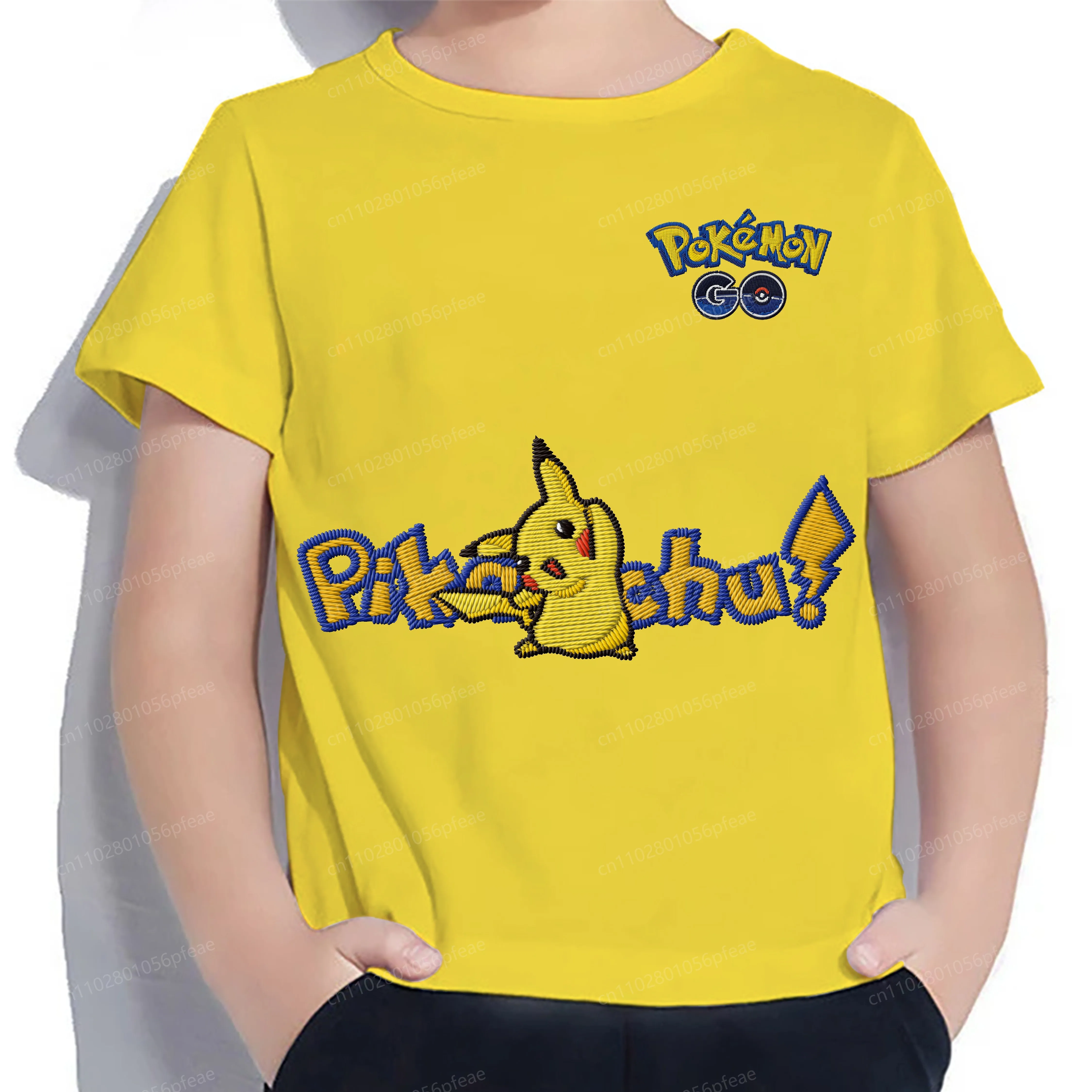 Embroidery Pikachu Boy Clothes Top Children Summer Crew Neck 2025 Kids Has a Tactile Sensation T-shirts for Boys Clothing Mother
Embroidery Pikachu Boy Clothes Top Children Summer Crew Neck 2025 Kids Has a Tactile Sensation T-shirts for Boys Clothing Mother
