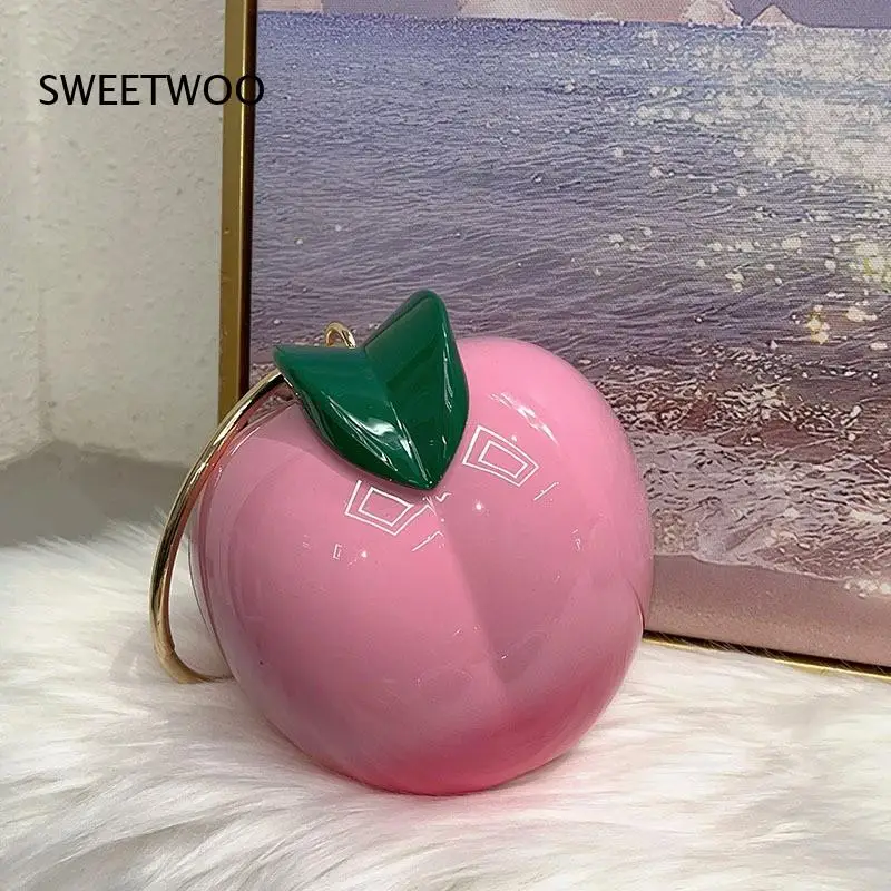 Peach Shaped Acrylic Clutch Bag with Gold Ring Handle Novelty Fruit Purse for Parties and Special Occasions
Peach Shaped Acrylic Clutch Bag with Gold Ring Handle Novelty Fruit Purse for Parties and Special Occasions