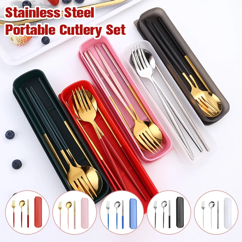304 Stainless Steel Tableware Set Portable Cutlery Set Dinnerware Set High Quality Fork Spoon Travel Flatware With Storage Box
304 Stainless Steel Tableware Set Portable Cutlery Set Dinnerware Set High Quality Fork Spoon Travel Flatware With Storage Box