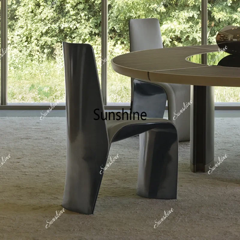 Fiberglass special-shaped dining chair single sales office backrest chair
Fiberglass special-shaped dining chair single sales office backrest chair