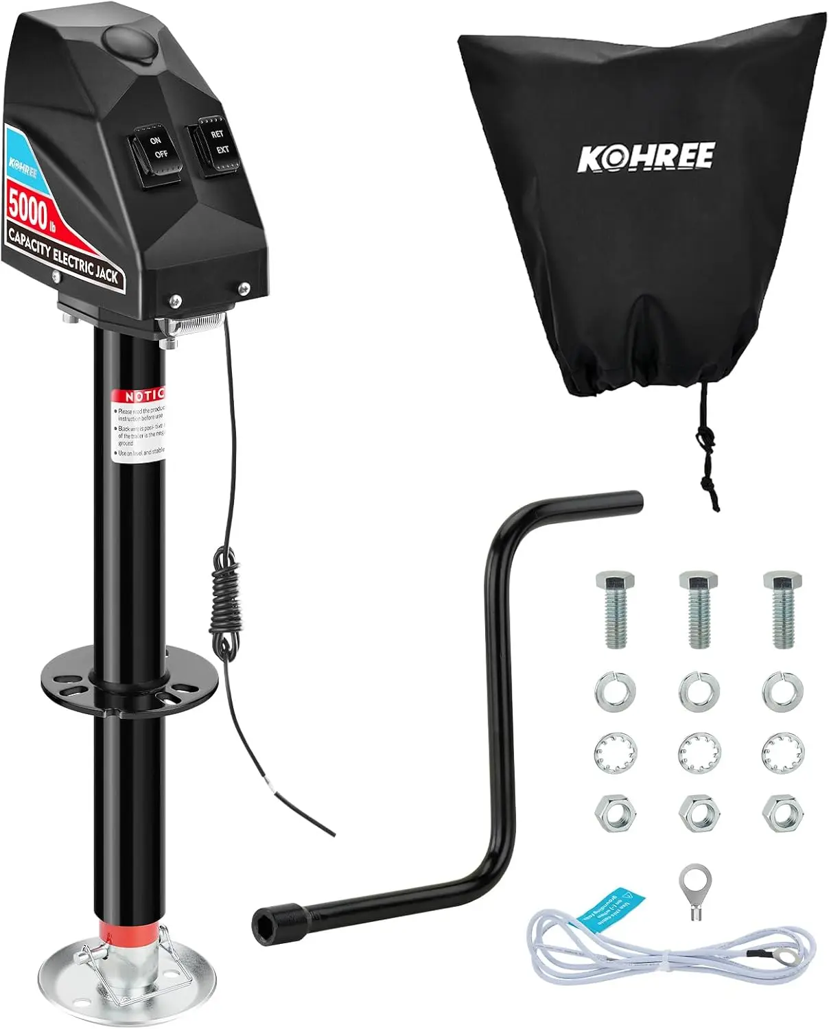 Electric Trailer Jack 5000lbs, Heavy Duty A-Frame Electric Power Tongue Jack with Waterproof Cover
Electric Trailer Jack 5000lbs, Heavy Duty A-Frame Electric Power Tongue Jack with Waterproof Cover
