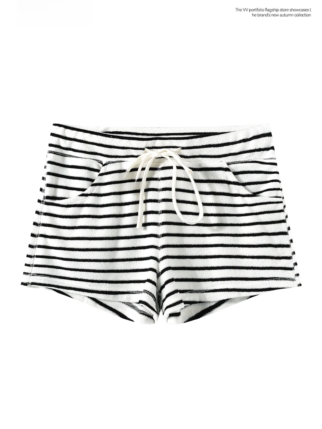 Korean Style Striped Short Pants Women's Summer High Waist Straight Leg Drawstring Casual Bottoming Shorts Trendy Small Stature
Korean Style Striped Short Pants Women's Summer High Waist Straight Leg Drawstring Casual Bottoming Shorts Trendy Small Stature