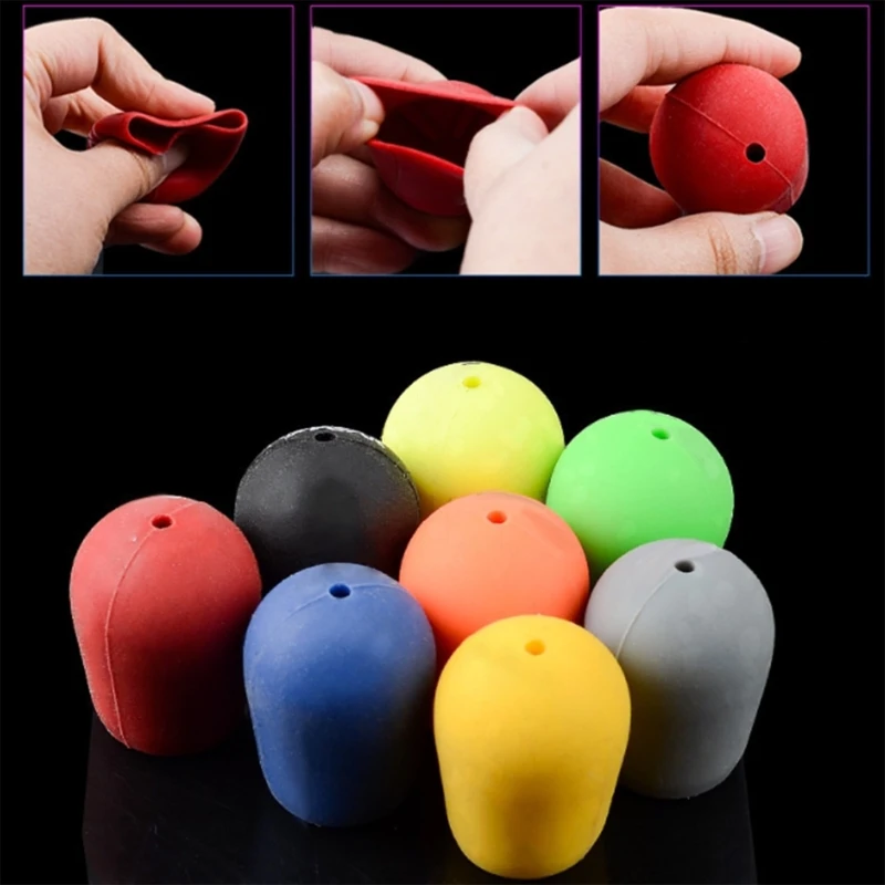 Fishing Rod Fixed Rings Handle Protective Case Fishing Rod End Cover Butt Cushions Silicone Rod Bottom Protector Enduring