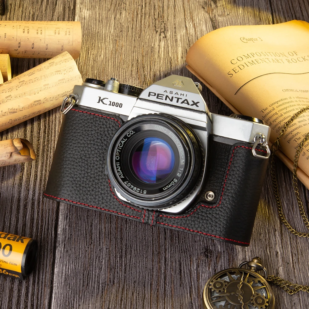 For Pentax K1000 Case Protective Case K1000 Bag Leather Camera Bag Genuine Leather Camera Half Case Photography Accessories
For Pentax K1000 Case Protective Case K1000 Bag Leather Camera Bag Genuine Leather Camera Half Case Photography Accessories