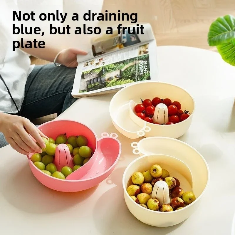 New 2 - in - 1 Snail Drain Automatic Cleaning Basket Fruit Plate Filter Household Food Grade Fruit Washing kitchens accessories
New 2 - in - 1 Snail Drain Automatic Cleaning Basket Fruit Plate Filter Household Food Grade Fruit Washing kitchens accessories