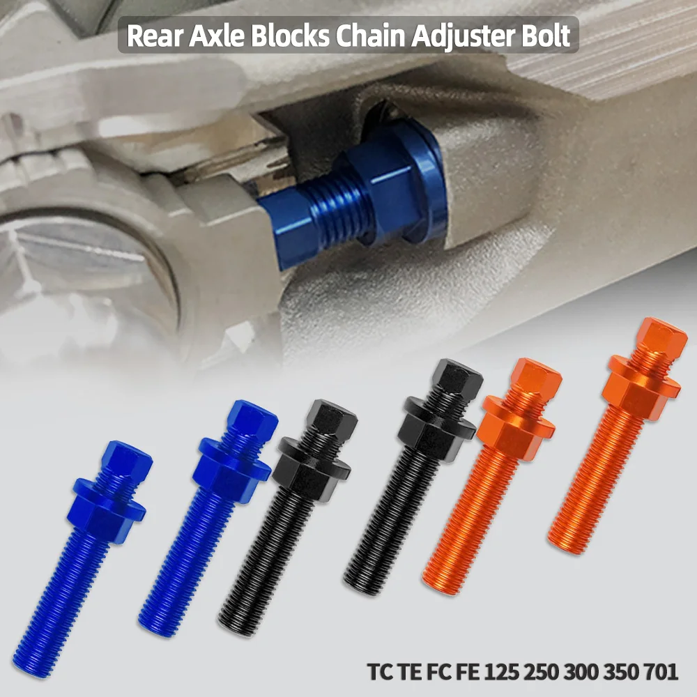 For Husqvarna TC TE FC FE TX FX 125 250 300 350 390 450 501 610 701 2014 2015-2021 2020 Rear Axle Blocks Chain Adjuster Bolt
For Husqvarna TC TE FC FE TX FX 125 250 300 350 390 450 501 610 701 2014 2015-2021 2020 Rear Axle Blocks Chain Adjuster Bolt