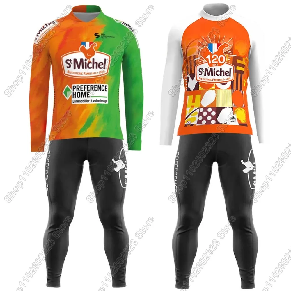 2025 St Michel Team Cycling Jersey Set Summer Winter Clothing Suit Mens Long Sleeve MTB Bike Road Pants Bib Ropa Ciclismo
2025 St Michel Team Cycling Jersey Set Summer Winter Clothing Suit Mens Long Sleeve MTB Bike Road Pants Bib Ropa Ciclismo