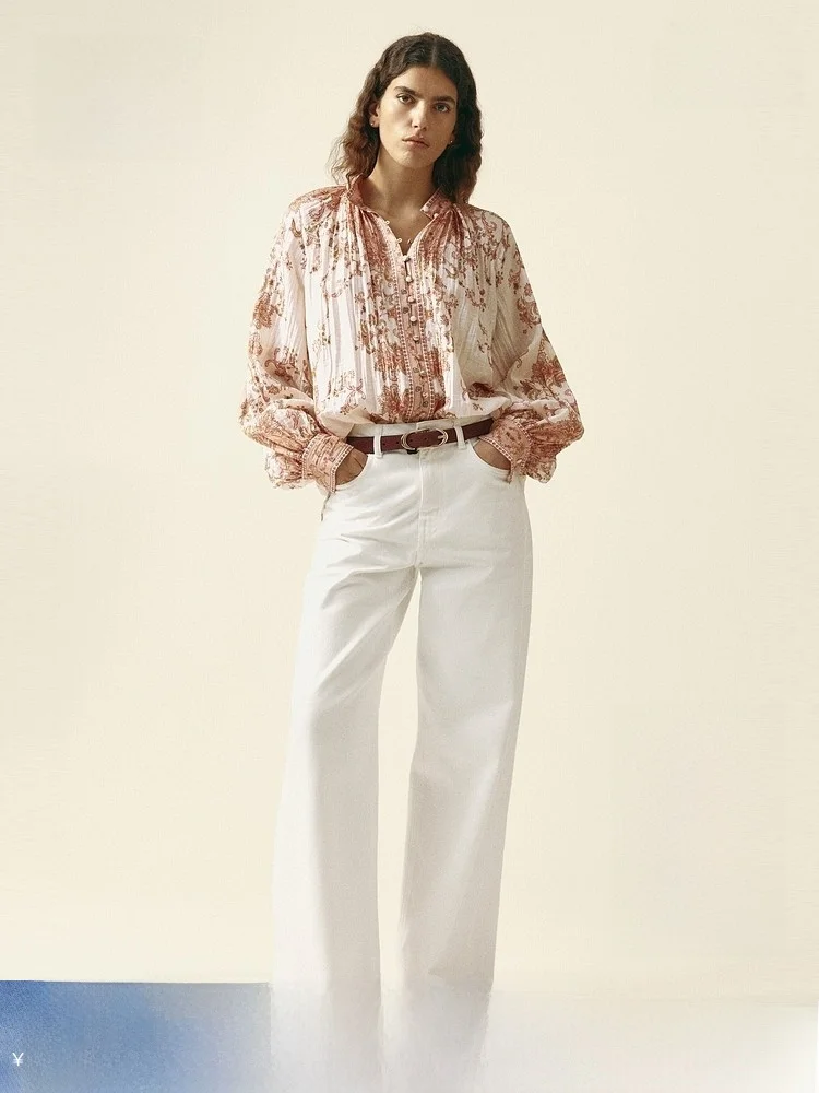 Новая женская жатая блузка H&M свободного кроя с длинным рукавом, на пуговицах, с винтажным принтом, из нейлон-вискозной смеси, для женщин
Новая женская жатая блузка H&M свободного кроя с длинным рукавом, на пуговицах, с винтажным принтом, из нейлон-вискозной смеси, для женщин