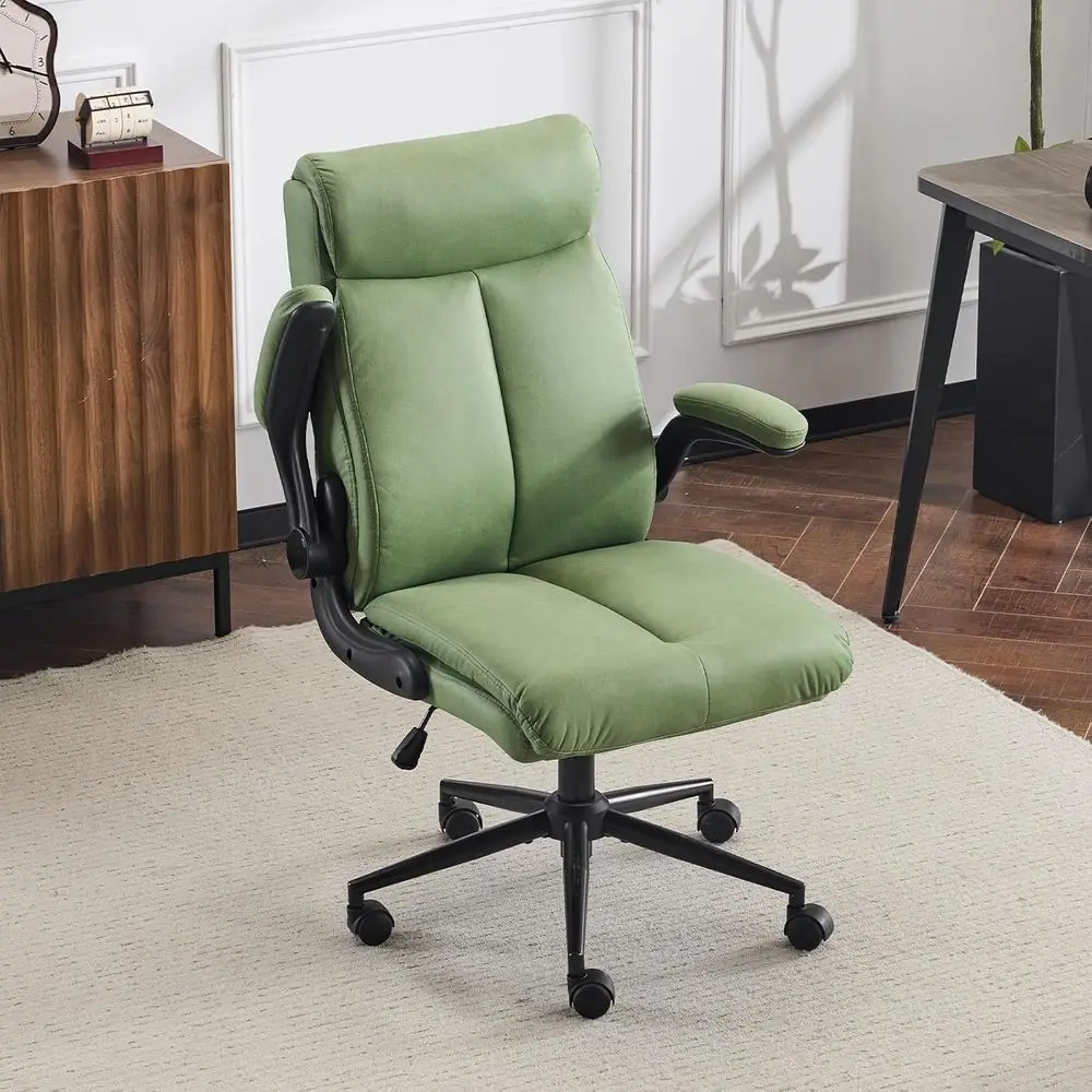 Ergonomic High-Back Swivel Office Chair with Padded Armrests for Home and Study, Green
Ergonomic High-Back Swivel Office Chair with Padded Armrests for Home and Study, Green