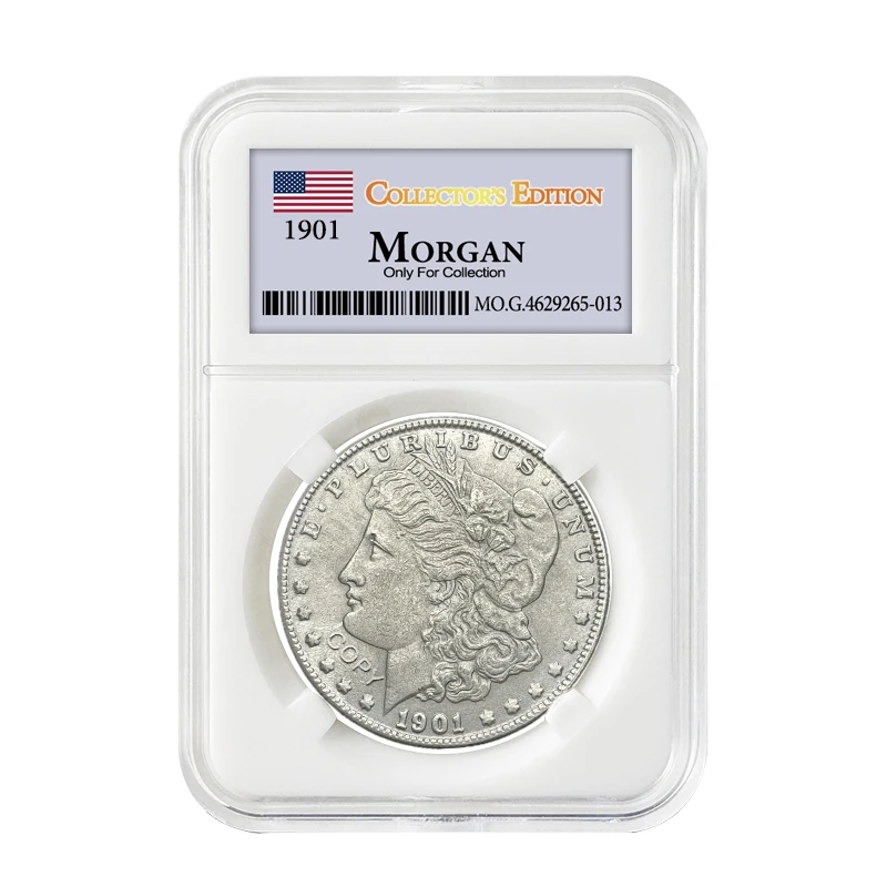 USA 1901 Morgan P/O/S version replica coin, Art Eagle commemorative medal, home decor, collectible travel souvenir
USA 1901 Morgan P/O/S version replica coin, Art Eagle commemorative medal, home decor, collectible travel souvenir