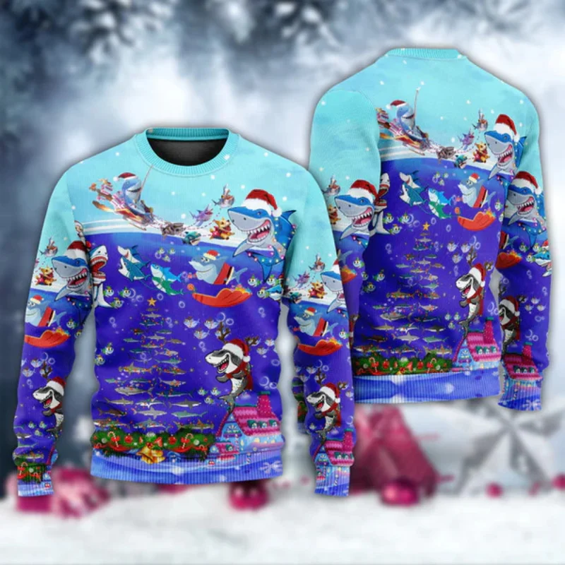2026 Merry Christmas Santa Claus And Shark Ugly Christmas Sweater For Men Women Unisex Crewneck Pullovers Sweatshirt Streetwear
2026 Merry Christmas Santa Claus And Shark Ugly Christmas Sweater For Men Women Unisex Crewneck Pullovers Sweatshirt Streetwear