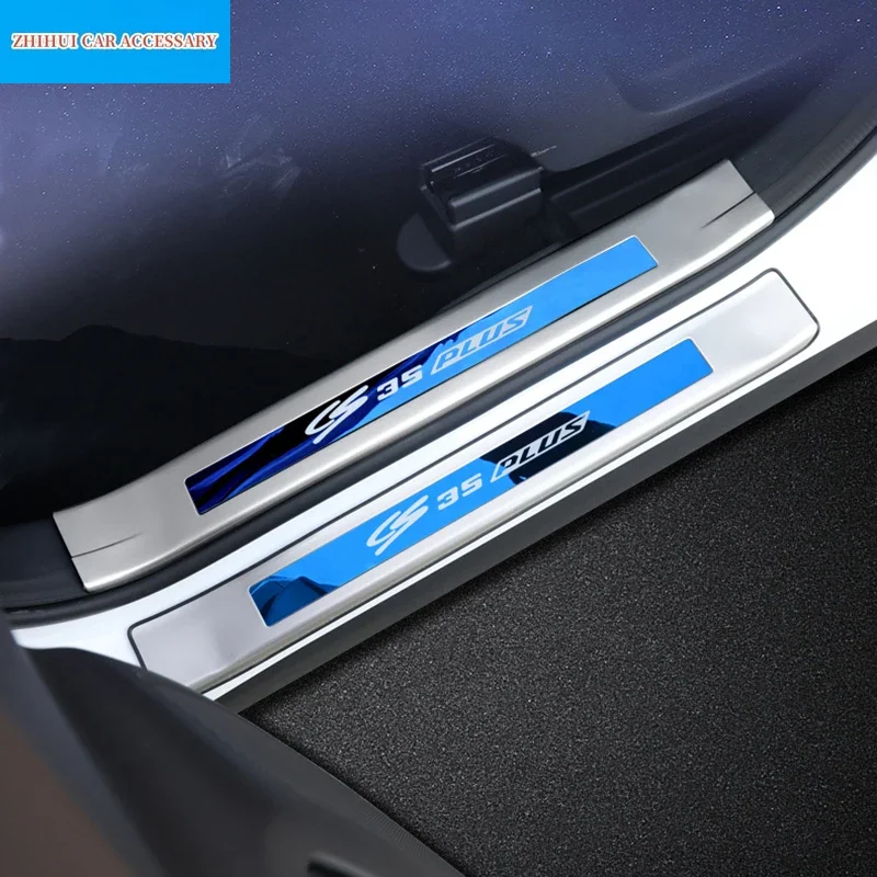 Стайлинг автомобиля, наклейка на порог для внутренней двери Changan CS35 Plus 2019-2021, защитные аксессуары из нержавеющей стали
Стайлинг автомобиля, наклейка на порог для внутренней двери Changan CS35 Plus 2019-2021, защитные аксессуары из нержавеющей стали