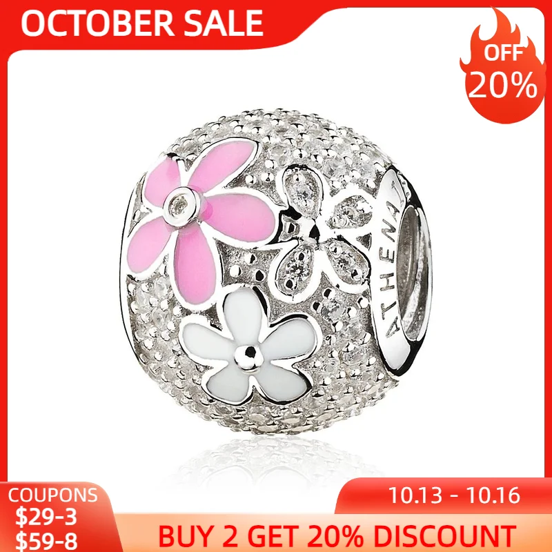 ATHENAIE 925 Sterling Silver Poetic Blooms Mixed Enamels Clear CZ Bead Charms for European Bracelets 
ATHENAIE 925 Sterling Silver Poetic Blooms Mixed Enamels Clear CZ Bead Charms for European Bracelets