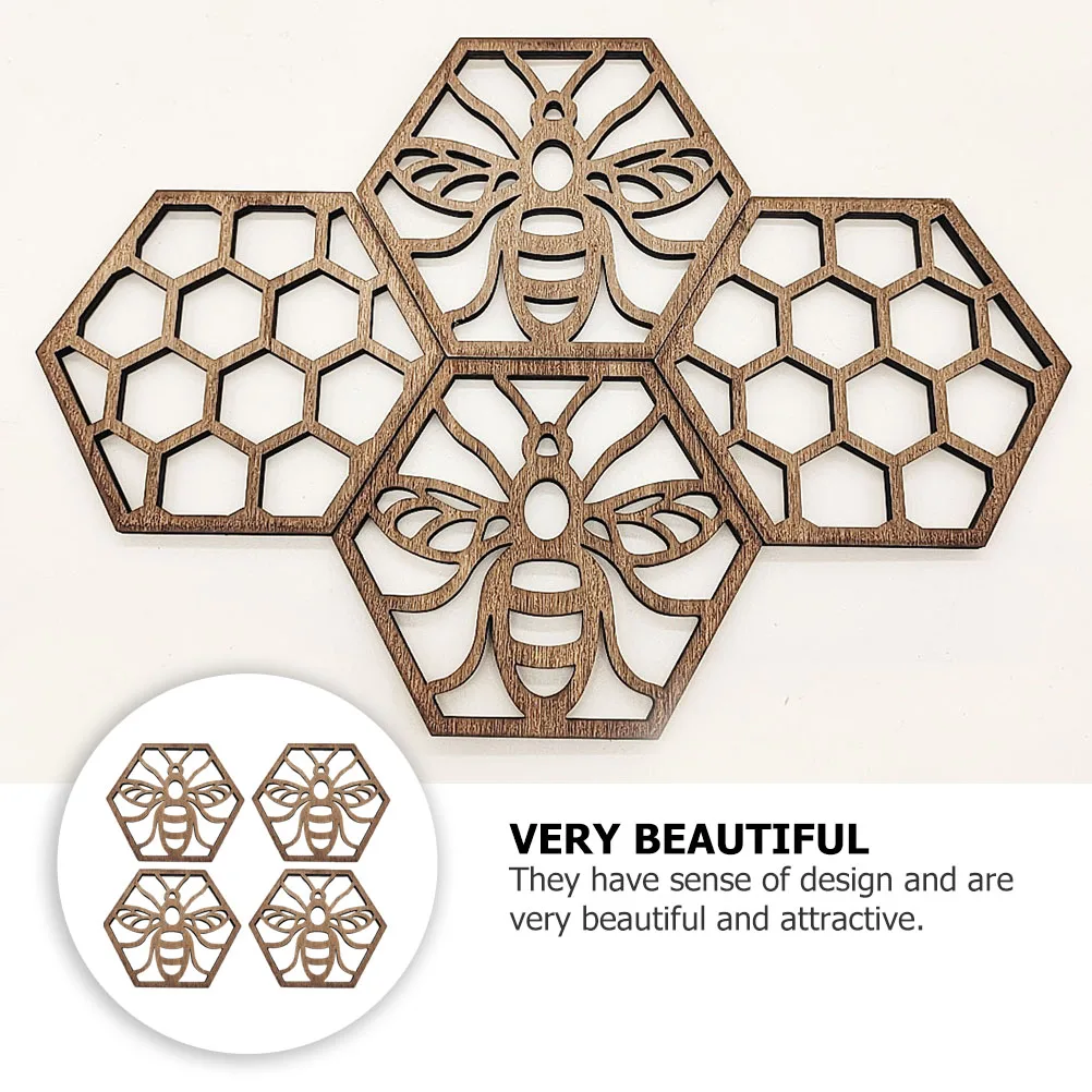 5 Pcs Bee Shaped Wooden Coaster Creative Home Decor Tableware Mat Craft Supplies Dining Accessories Premium Material Smooth
5 Pcs Bee Shaped Wooden Coaster Creative Home Decor Tableware Mat Craft Supplies Dining Accessories Premium Material Smooth