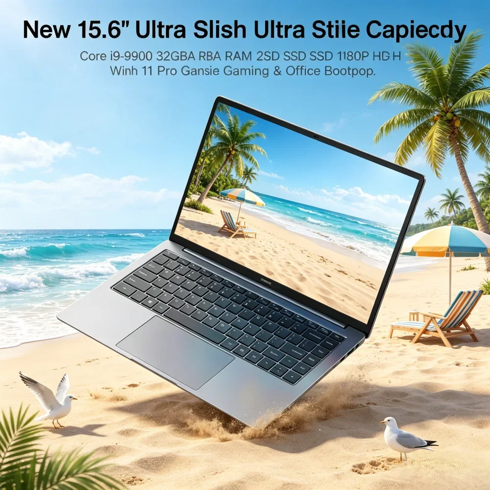 New 15.6" Ultra Slim Laptop Core i9-9900 32GB RAM 2TB SSD 1080P HD Win11 Pro Gaming & Office Notebook
New 15.6" Ultra Slim Laptop Core i9-9900 32GB RAM 2TB SSD 1080P HD Win11 Pro Gaming & Office Notebook