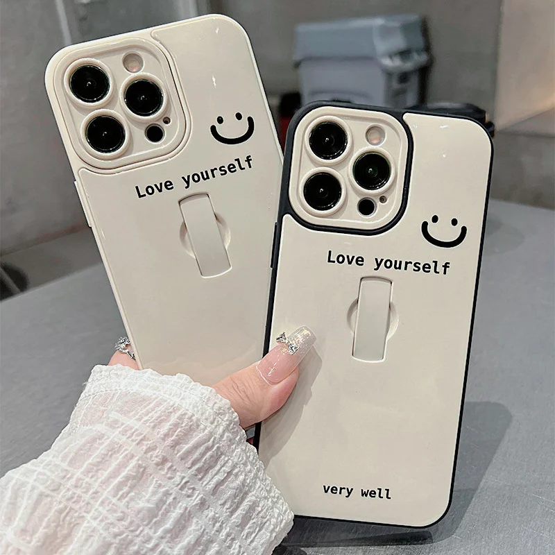 Simple Invisible Stand Case for iPhone 12 13 14 15 Pro Max Phone Case Cute Smiling Face Pattern
Simple Invisible Stand Case for iPhone 12 13 14 15 Pro Max Phone Case Cute Smiling Face Pattern