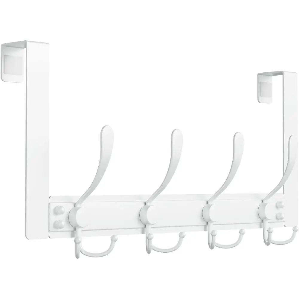Over-the-Door Towel Rack, 25lb Capacity, White, Ideal for Bathroom or Coats
Over-the-Door Towel Rack, 25lb Capacity, White, Ideal for Bathroom or Coats