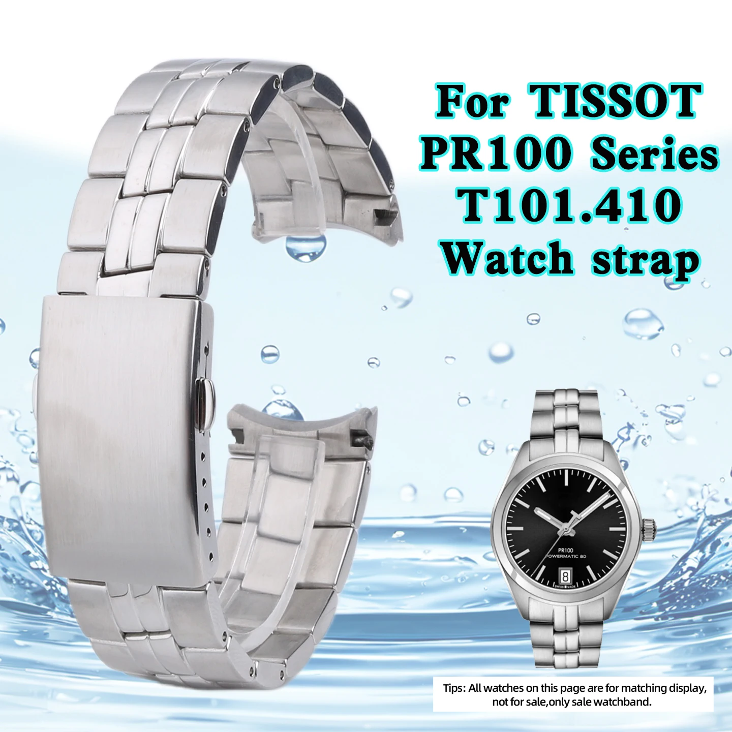 20mm Stainless Steel Watch Band For Tissot T-Sports T101.417 Men's Metal Bracelet PR100 Series T101.410 T101 Curved Watch Strap
20mm Stainless Steel Watch Band For Tissot T-Sports T101.417 Men's Metal Bracelet PR100 Series T101.410 T101 Curved Watch Strap