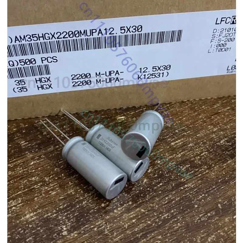 10pcs 2200UF 35V Rubycon HGX High Temperature Resistant 130 ℃ Electrolytic Capacitor 12.5*30
10pcs 2200UF 35V Rubycon HGX High Temperature Resistant 130 ℃ Electrolytic Capacitor 12.5*30