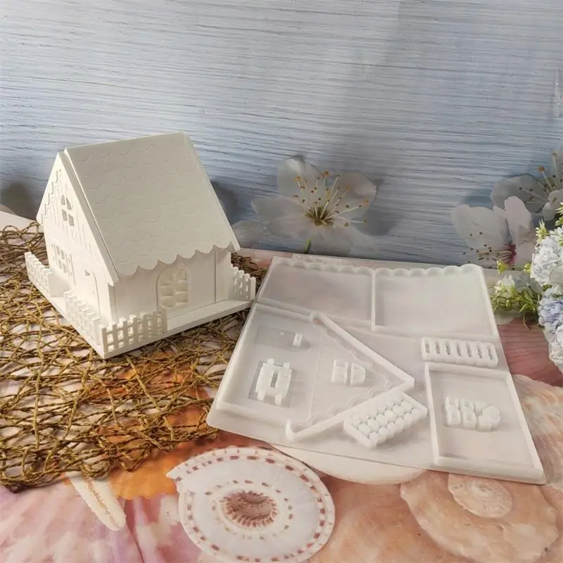 R1WE 2 шт. силиконовые формы дома орнамент формы набор для DIY украшения снежного дома
R1WE 2 шт. силиконовые формы дома орнамент формы набор для DIY украшения снежного дома