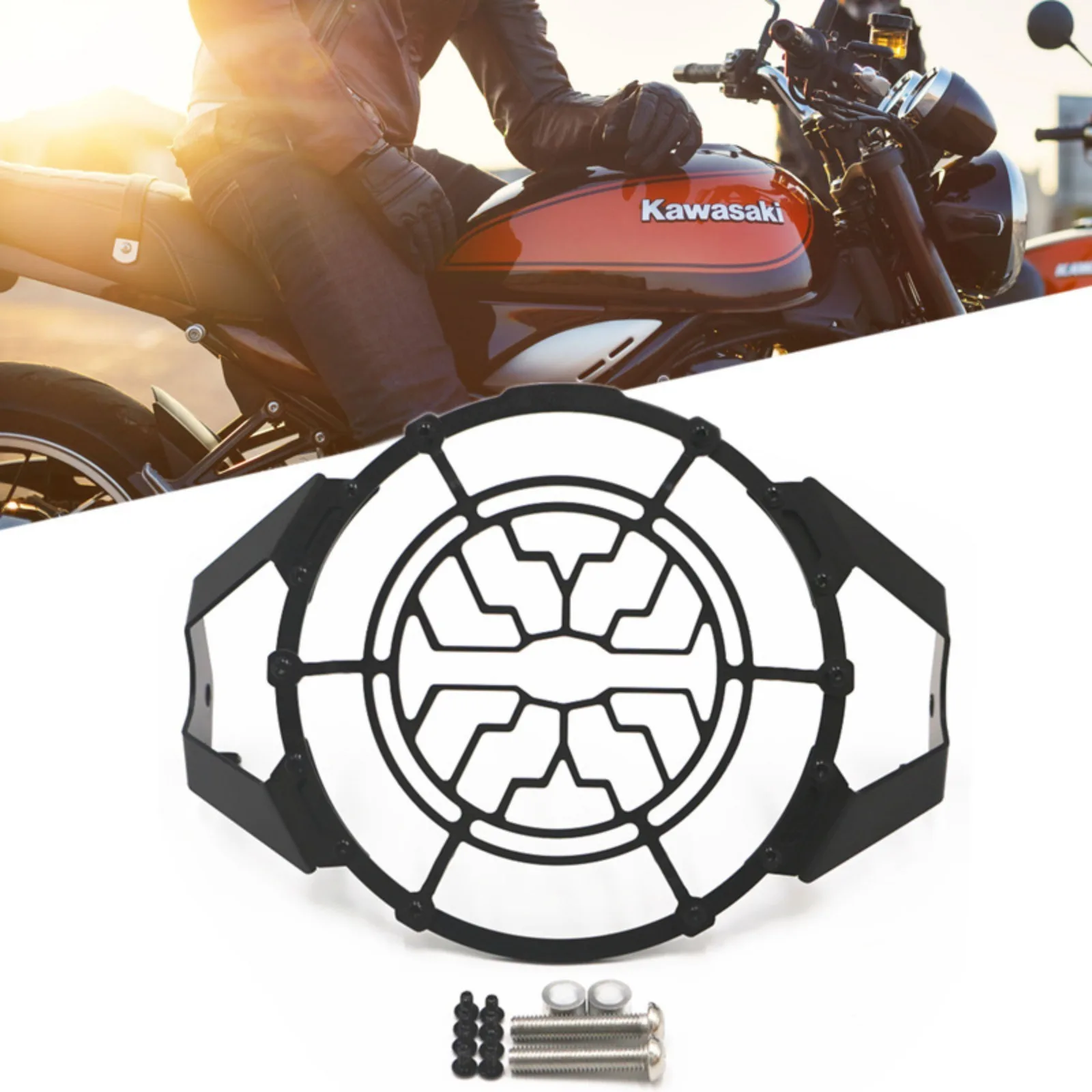 Motorcycle Front Headlight Grille Guard Cover for Kawasaki Z900RS 2017-2020
Motorcycle Front Headlight Grille Guard Cover for Kawasaki Z900RS 2017-2020