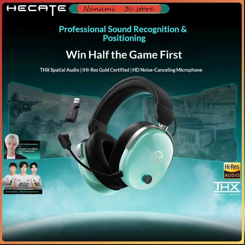 Edifier HECATE G3 MAX earphones 3.5mm Plug with Mic THX Spatial Audio Wireless Over-Ear Bluetooth Gaming Headphones Gifts
Edifier HECATE G3 MAX earphones 3.5mm Plug with Mic THX Spatial Audio Wireless Over-Ear Bluetooth Gaming Headphones Gifts