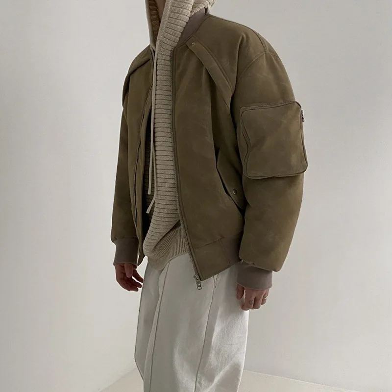 Korean Style Men's Cotton Coat Fashion Loose Fitting Padded Jacket Winter Thickened Clothing Solid Color Trend men clothing
Korean Style Men's Cotton Coat Fashion Loose Fitting Padded Jacket Winter Thickened Clothing Solid Color Trend men clothing