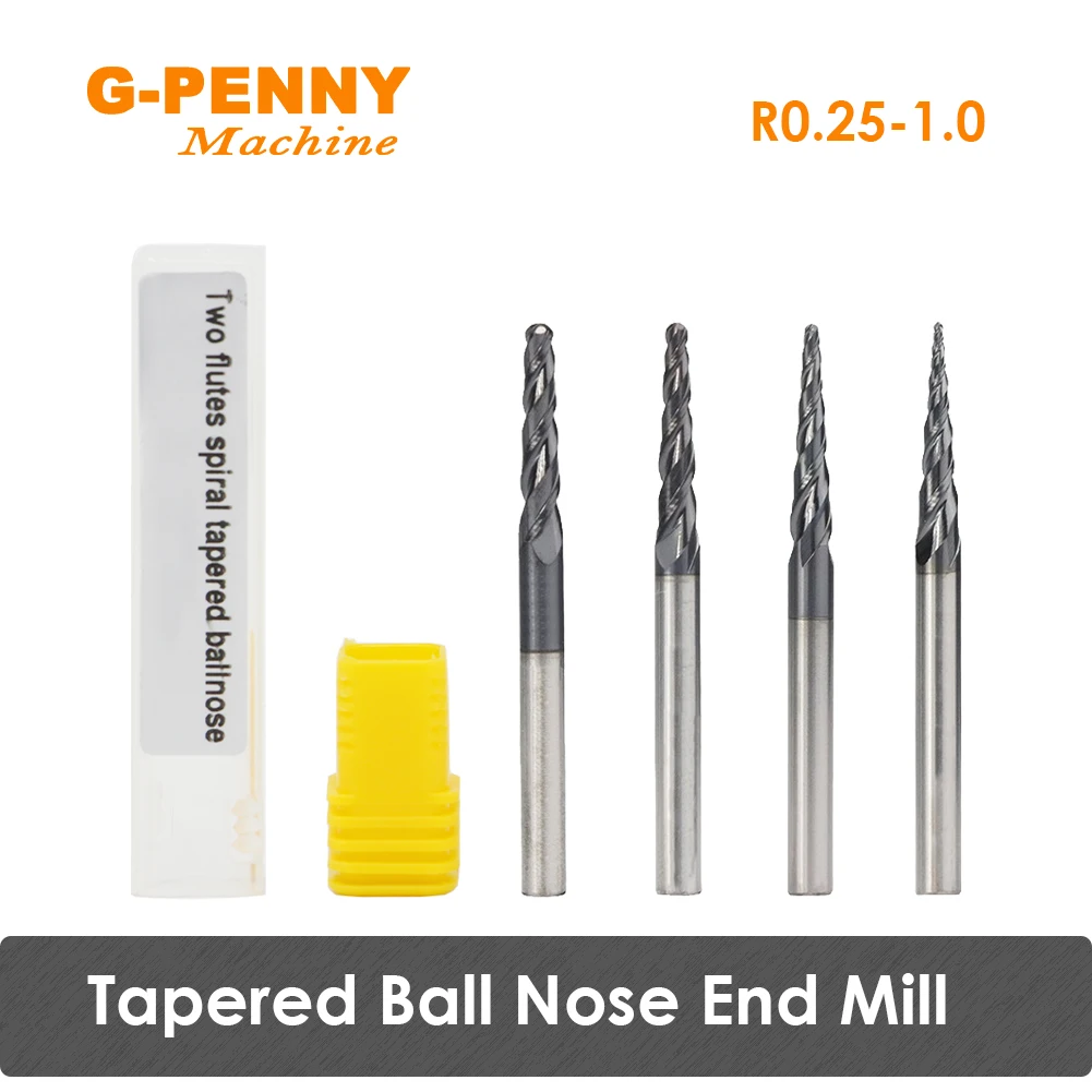 Концевые фрезы G-Penny R0.25/0,5/0,75/1,0 с вольфрамовым твердосплавным покрытием, конические конусные фрезы, 1 шт.
Концевые фрезы G-Penny R0.25/0,5/0,75/1,0 с вольфрамовым твердосплавным покрытием, конические конусные фрезы, 1 шт.