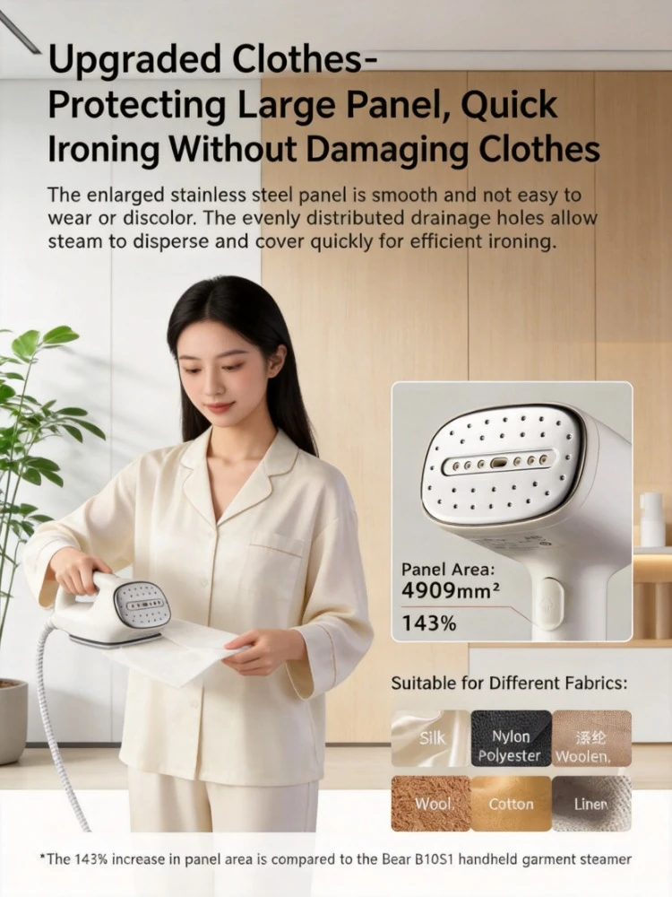 Mini Portable Handheld Garment Steamer, Household Steam Electric Iron for Dormitory and Student Use
Mini Portable Handheld Garment Steamer, Household Steam Electric Iron for Dormitory and Student Use