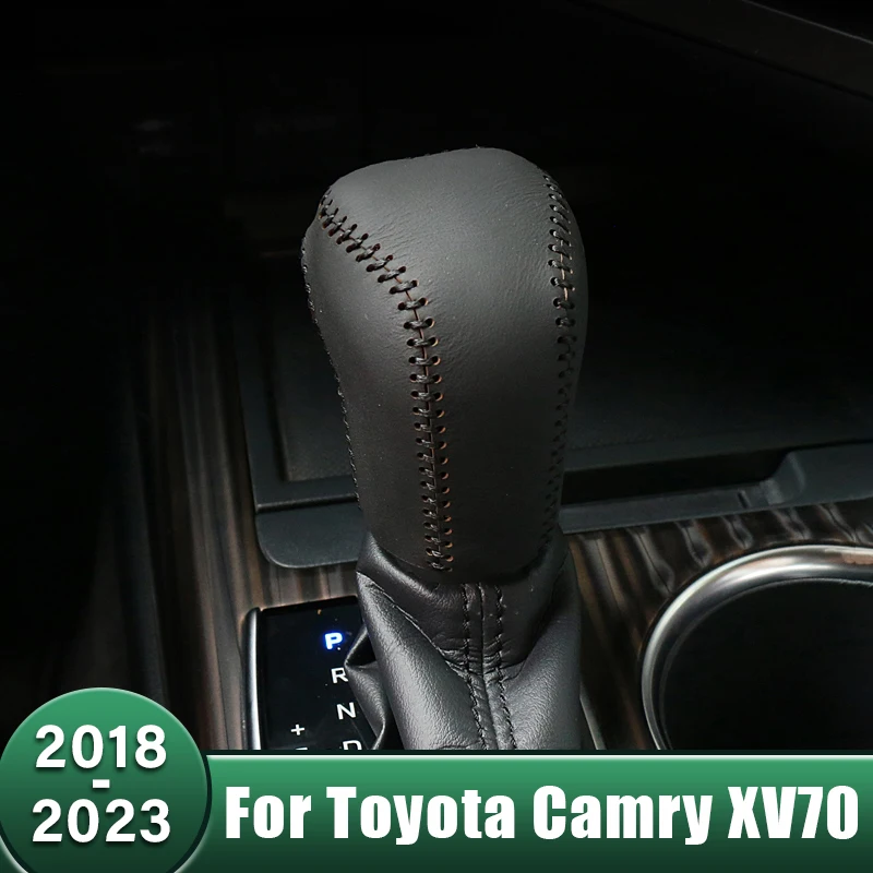 Leather Car Gear Head Shift Knob Cover Collars Handbrake Trim Cover Case For Toyota Camry XV70 70 2018 2019 2020 2021 2022 2023
Leather Car Gear Head Shift Knob Cover Collars Handbrake Trim Cover Case For Toyota Camry XV70 70 2018 2019 2020 2021 2022 2023