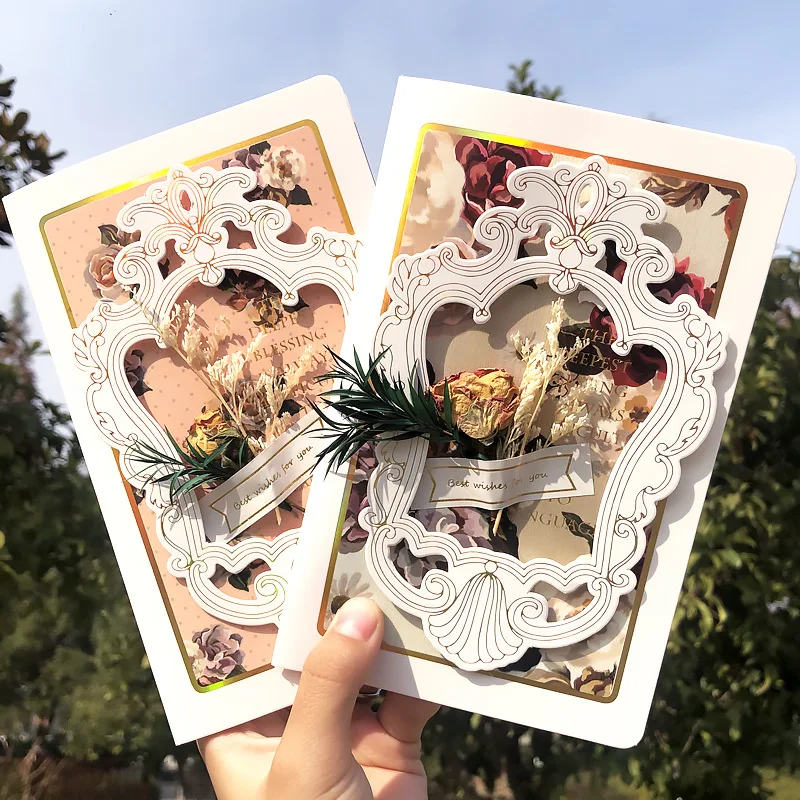 Vintage Birthday Greeting Cards 3D Fake Dried Flowers Mother's Day Greeting Cards Europe and America Cards Student Gift Blessing
Vintage Birthday Greeting Cards 3D Fake Dried Flowers Mother's Day Greeting Cards Europe and America Cards Student Gift Blessing