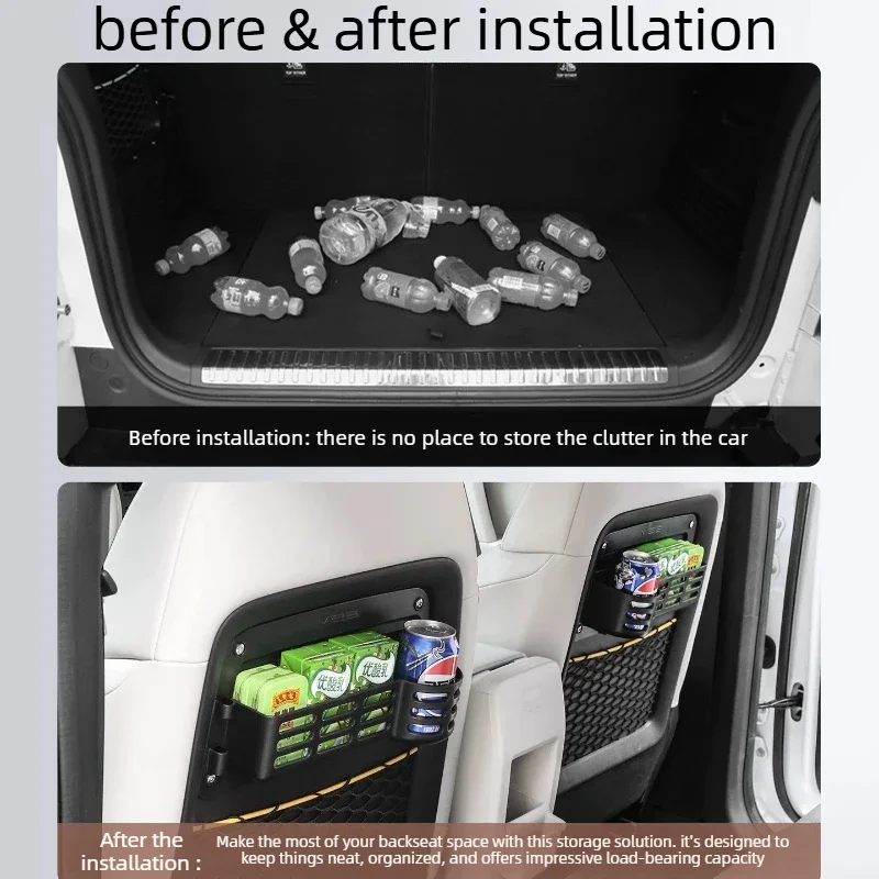 Seat Back Storage Box Rear Expansion Water Cup Holder Hook Modification Car Accessories Interior For ICAUR V23/V23S 2025-2026
Seat Back Storage Box Rear Expansion Water Cup Holder Hook Modification Car Accessories Interior For ICAUR V23/V23S 2025-2026