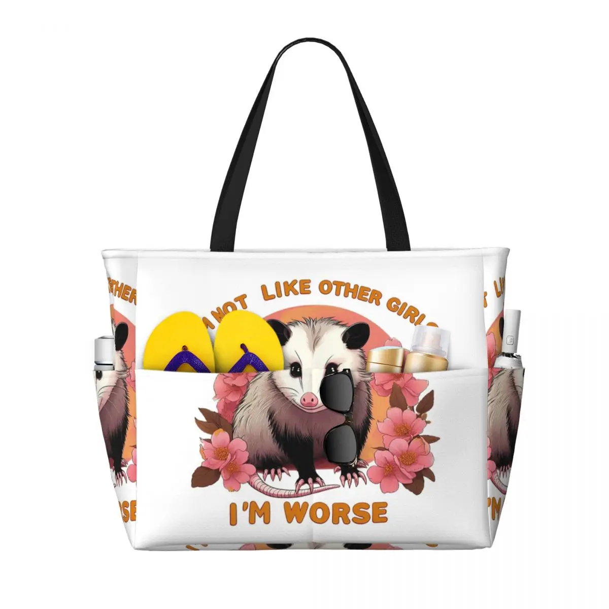 I'm Not Like Other Girls, I'm Worse Possum Beach Tote Bag Sport Gym Yoga Duffle Large Tote Bag Women Travel Bag Fitness bag
I'm Not Like Other Girls, I'm Worse Possum Beach Tote Bag Sport Gym Yoga Duffle Large Tote Bag Women Travel Bag Fitness bag
