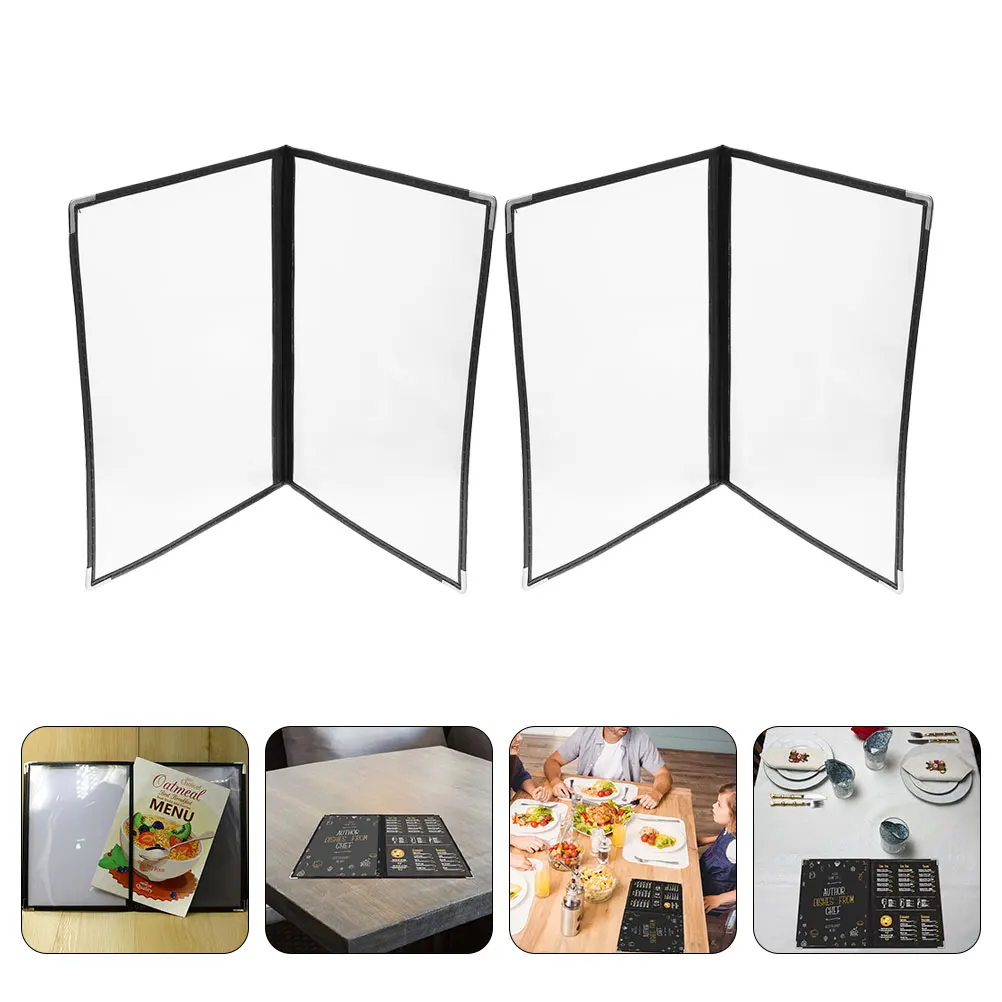 2pcs Clear Pvc Covers Transparent Restaurant Holder Folder For Coffee Shop Recipe Case Kitchen Use Planner Cover Menu
2pcs Clear Pvc Covers Transparent Restaurant Holder Folder For Coffee Shop Recipe Case Kitchen Use Planner Cover Menu