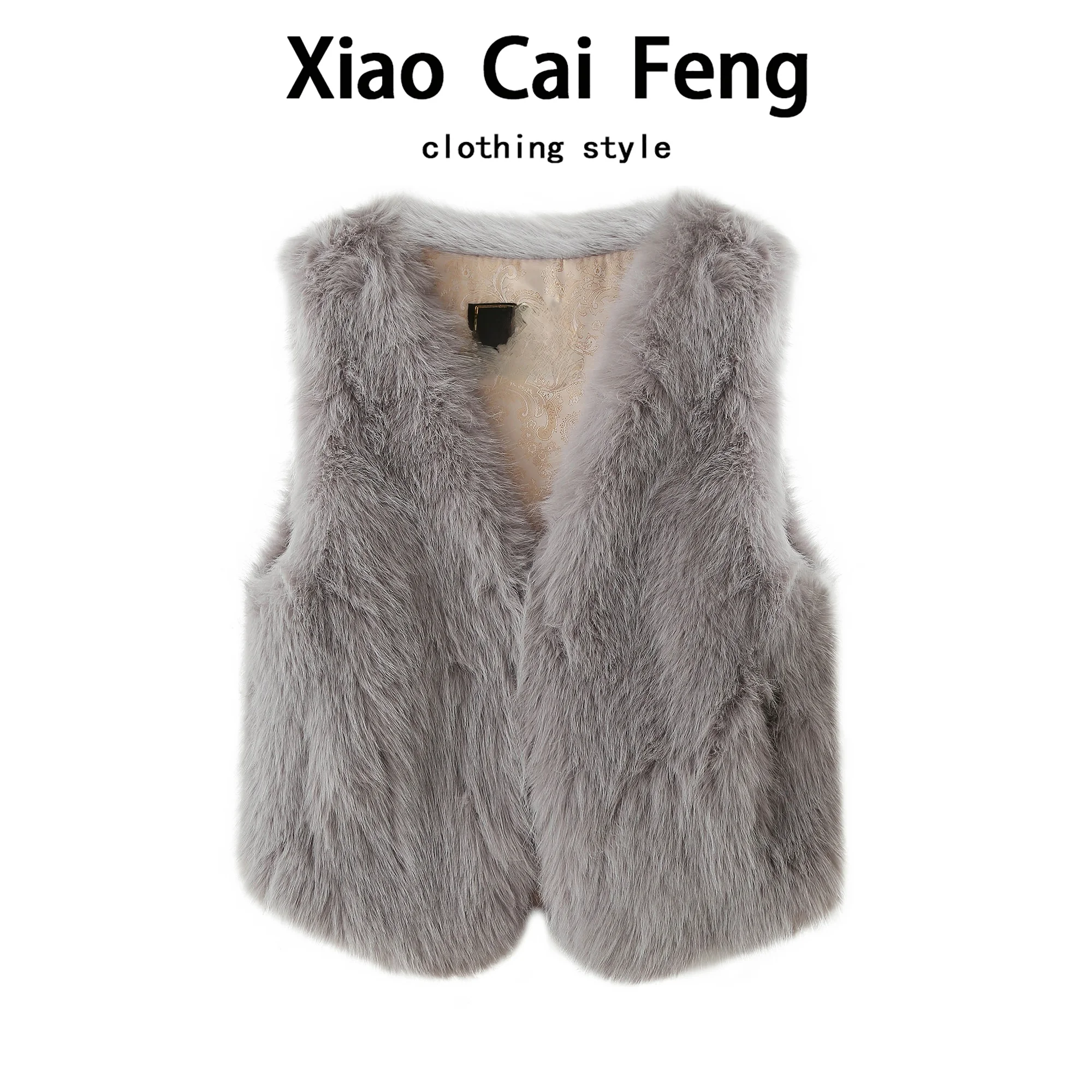 Young Sle Fur Vest Women's Autumn Winter Svel V-Ne Eco-Friendly Inteated Leather And Fur Warmth ort Coat
Young Sle Fur Vest Women's Autumn Winter Svel V-Ne Eco-Friendly Inteated Leather And Fur Warmth ort Coat