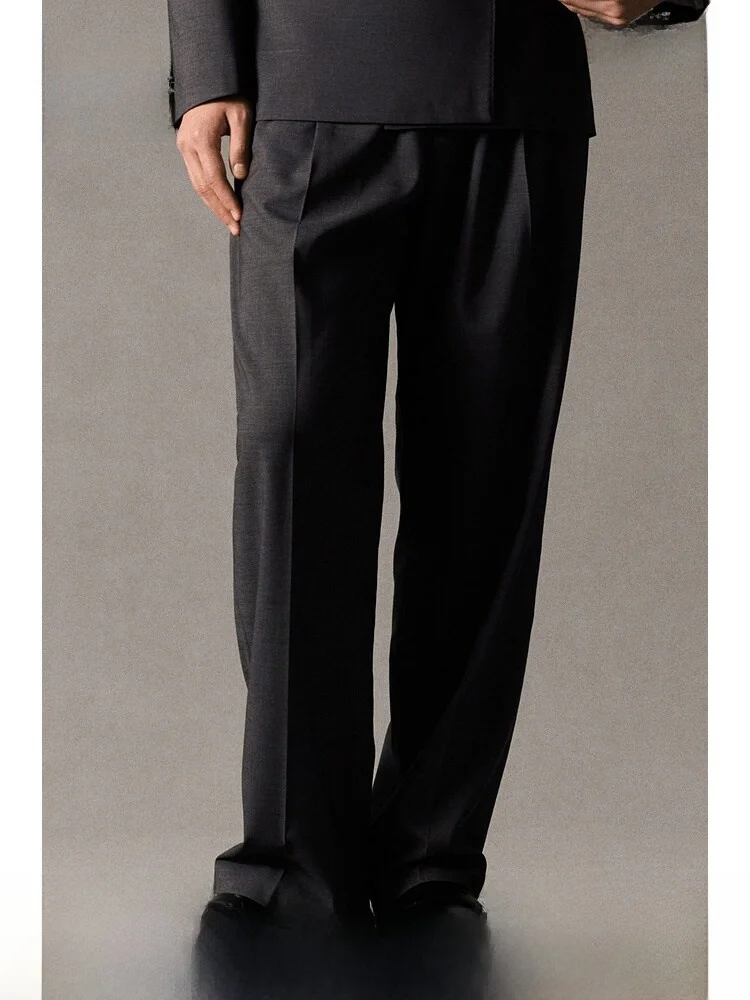 H&M Men's Casual Straight Leg Comfortable Business Trousers Fashionable Summer Leisure Fit Long Pants Polyester Blend
H&M Men's Casual Straight Leg Comfortable Business Trousers Fashionable Summer Leisure Fit Long Pants Polyester Blend
