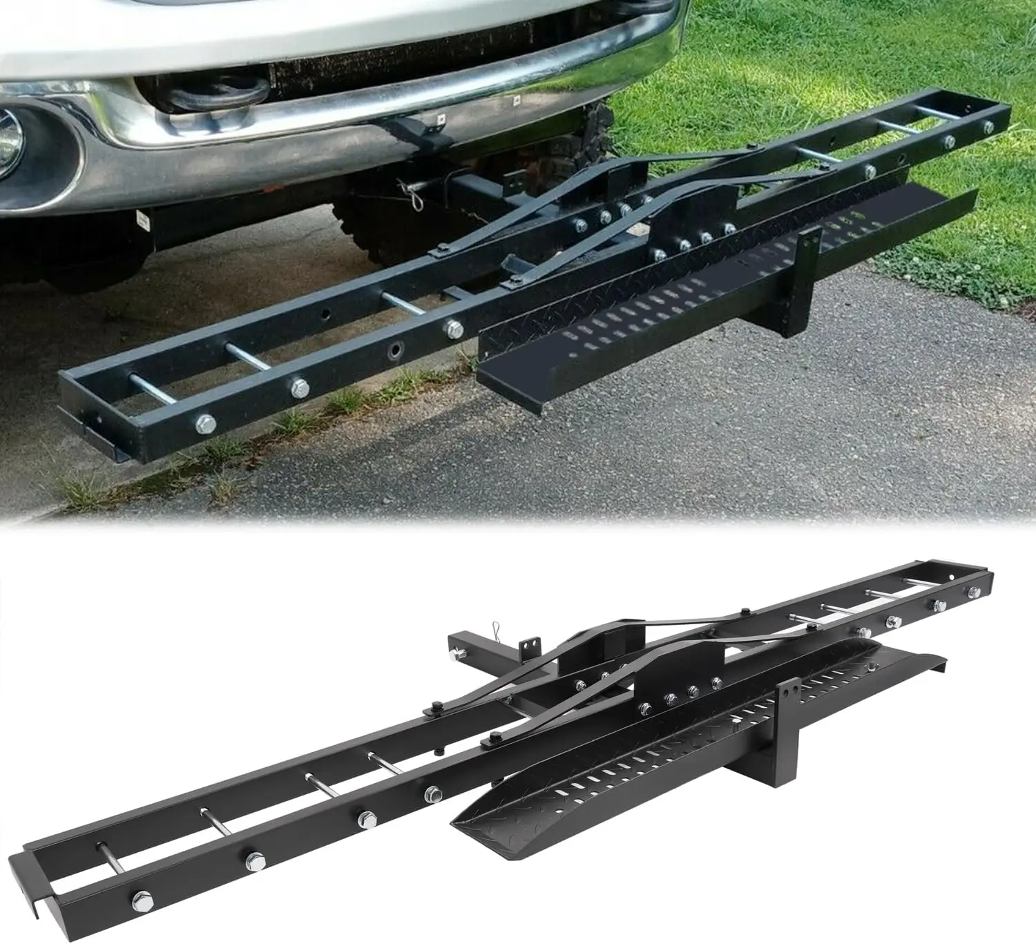 US Shipping Motorcycle Carrier Hitch Mount Rack Hauler 600 lbs Capacity with Anti Tilt and Ramp for Dirt Bike Scooter
US Shipping Motorcycle Carrier Hitch Mount Rack Hauler 600 lbs Capacity with Anti Tilt and Ramp for Dirt Bike Scooter