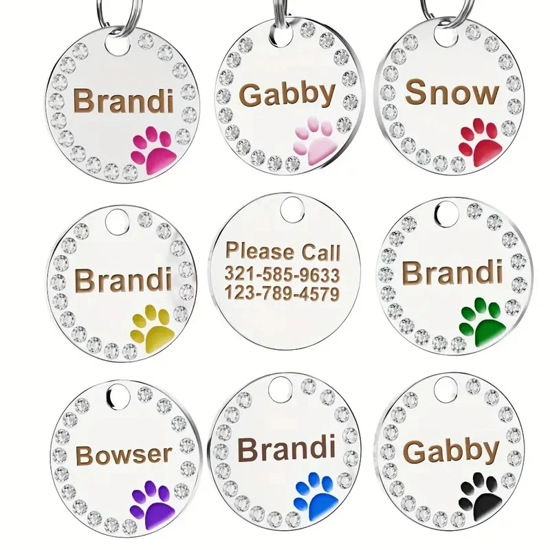 Персонализированные идентификационные бирки для собак могут быть настроены с резными именами домашних животных, бирками для телефонов, круглыми подвесками с принтом лап, ромбовидными ошейниками для собак.
Персонализированные идентификационные бирки для собак могут быть настроены с резными именами домашних животных, бирками для телефонов, круглыми подвесками с принтом лап, ромбовидными ошейниками для собак.