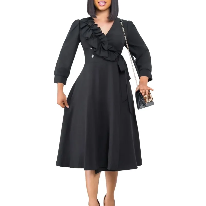 African Dresses For Women Elegant 2024 Dashiki Autumn Spring Midi Dress Ladies Traditional African Clothing Fairy Dreaes
African Dresses For Women Elegant 2024 Dashiki Autumn Spring Midi Dress Ladies Traditional African Clothing Fairy Dreaes