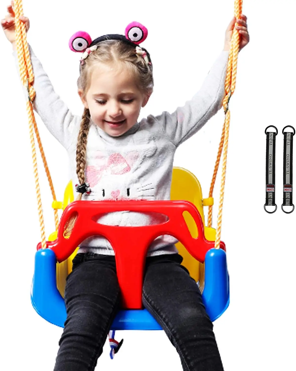 Регулируемое сиденье-качалка 3-в-1, противоскользящая конструкция с ремнем безопасности для детской площадки на открытом воздухе, синий
Регулируемое сиденье-качалка 3-в-1, противоскользящая конструкция с ремнем безопасности для детской площадки на открытом воздухе, синий