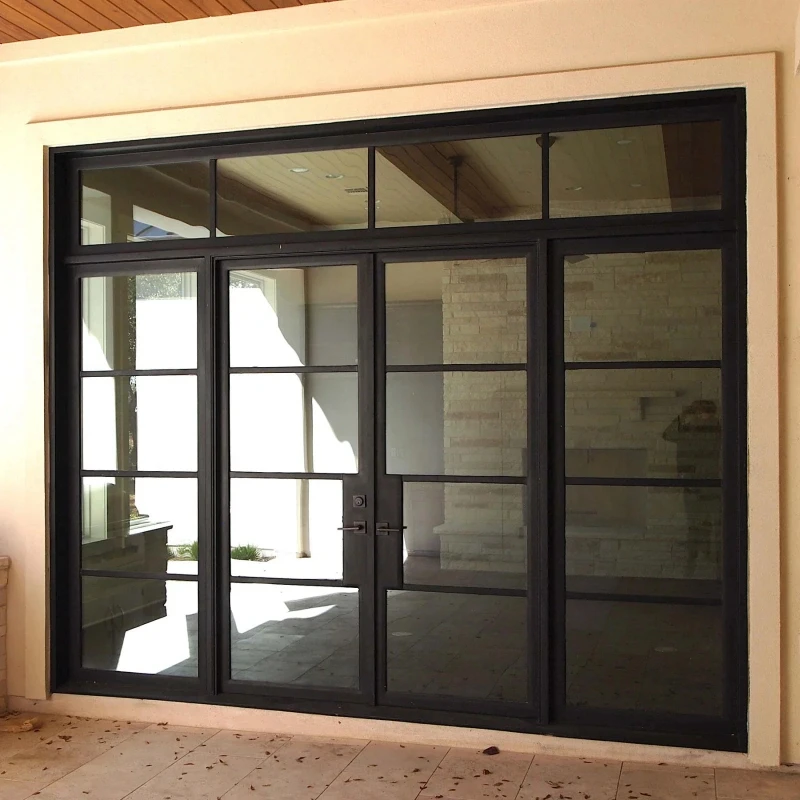 Customization Heavy Duty Black French Style Double Swing Double Low-E Glass Wrought Iron Door
Customization Heavy Duty Black French Style Double Swing Double Low-E Glass Wrought Iron Door