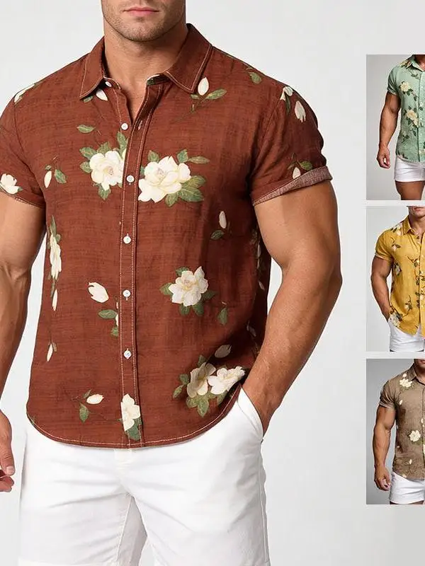 Large Mens Short Sleeve Printed Shirt Casual Comfortable Non-iron Treatment Thickened Fleece Summer Shirt for Men And Women
Large Mens Short Sleeve Printed Shirt Casual Comfortable Non-iron Treatment Thickened Fleece Summer Shirt for Men And Women