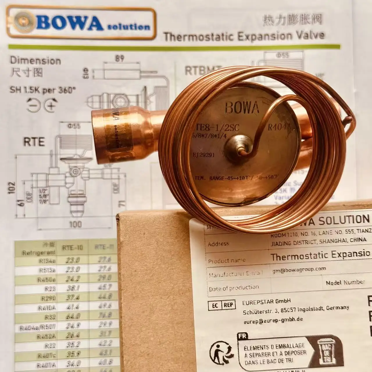 7~10HP R404a/507 mechanic throttle valves matching 4TES-9Y or equivalent compressors can achieve -30'C or less evaporating temp
7~10HP R404a/507 mechanic throttle valves matching 4TES-9Y or equivalent compressors can achieve -30'C or less evaporating temp
