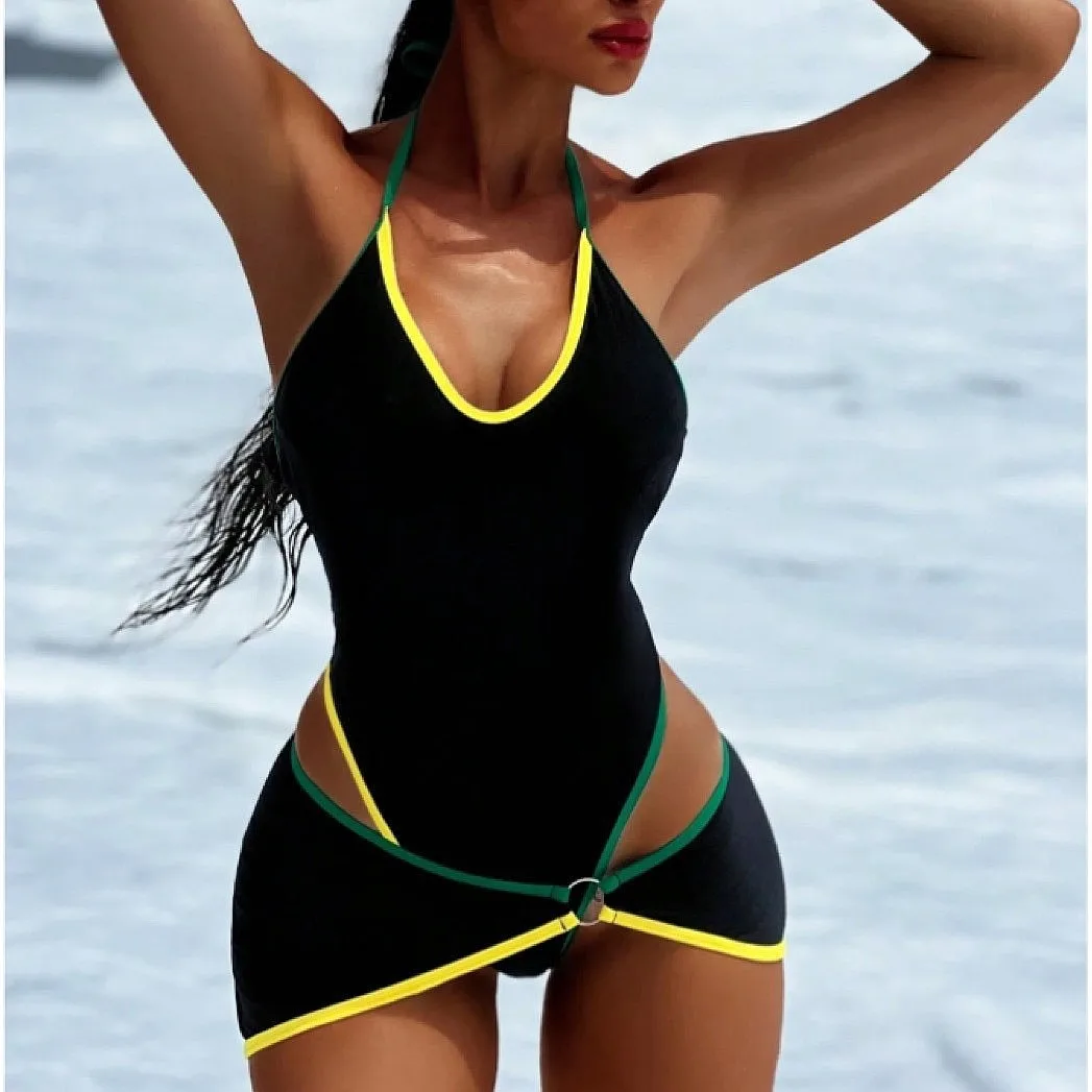 2026 New Sexy Solid Color One Piece Swimsuit Women Slimming Contrast Trim Beach Vacation Bodysuit
2026 New Sexy Solid Color One Piece Swimsuit Women Slimming Contrast Trim Beach Vacation Bodysuit