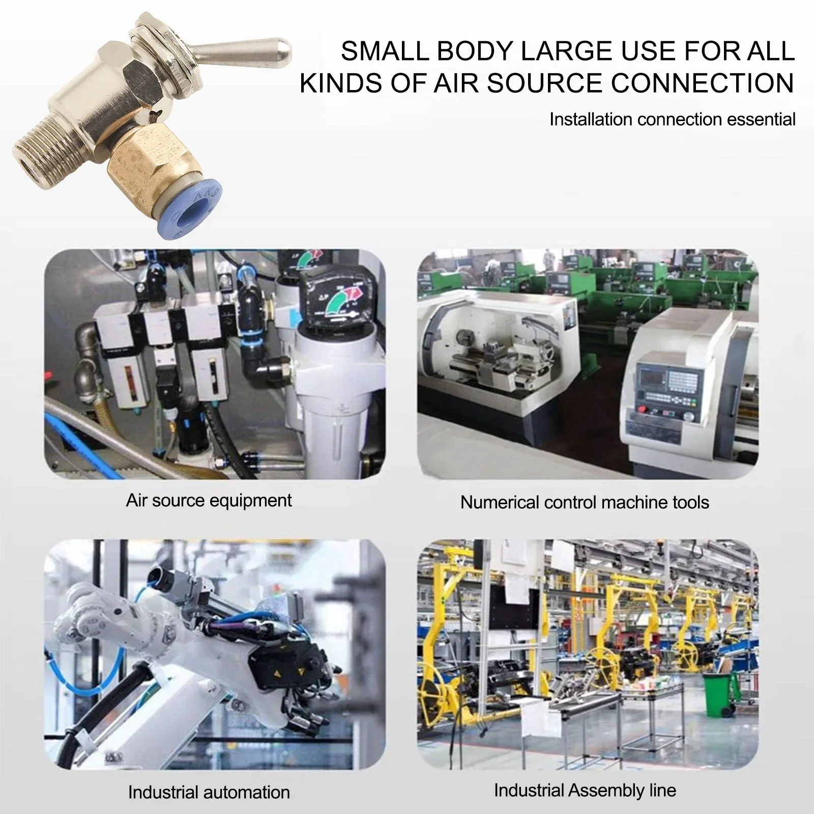 M5 Thread For Air Intake 2 Position 3 Way Valve Automatic Equipment Valve Compressor Reversing Valve With Connector
M5 Thread For Air Intake 2 Position 3 Way Valve Automatic Equipment Valve Compressor Reversing Valve With Connector