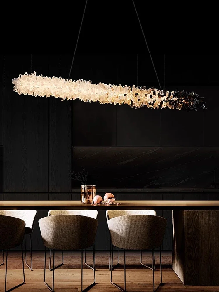 Natural Crystal Collection Dimmable LED Hanging Lamps Chandelier Lighting Lustre Suspension Luminaire Lampen For Dinning Room
Natural Crystal Collection Dimmable LED Hanging Lamps Chandelier Lighting Lustre Suspension Luminaire Lampen For Dinning Room
